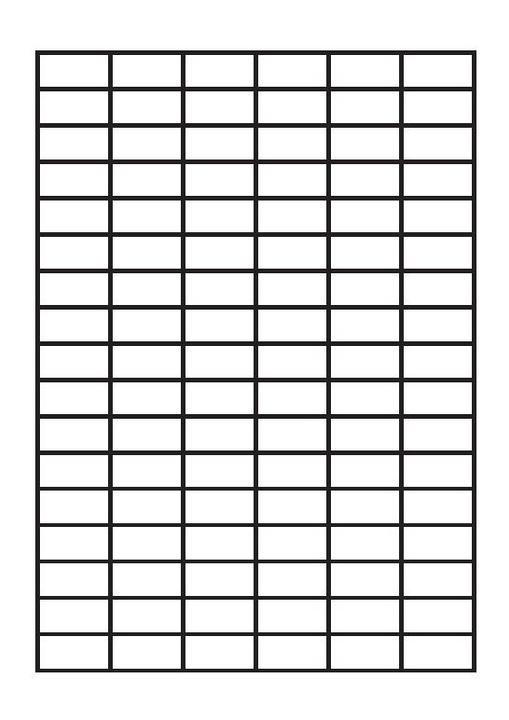 Actual product image Sorex A4 labels 30 x 15 mm white (100 sheets)