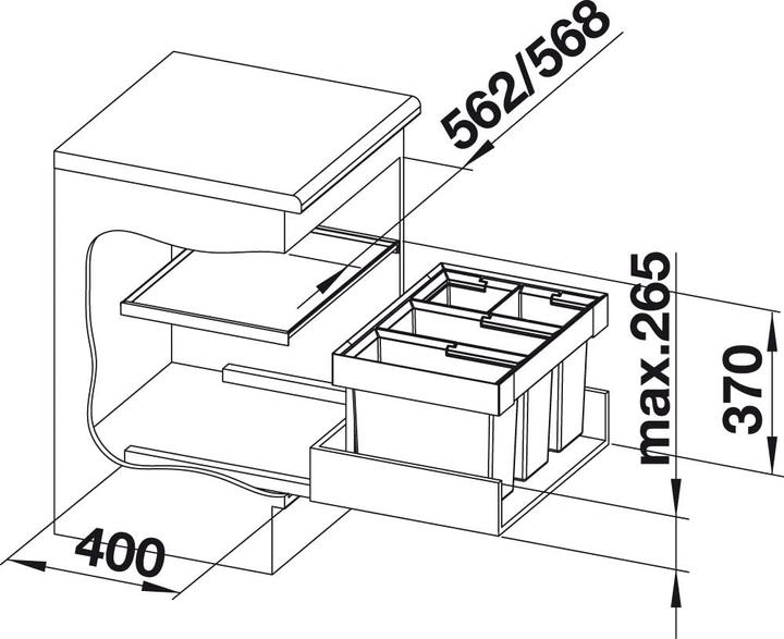 Actual product image Blanco Flexon II 60/4 (42 l)