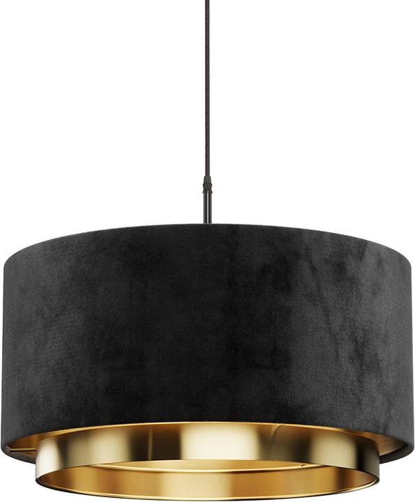 Actual product image Vichy Hängeleuchter Goldamo, Schwarz/Gold (E27)