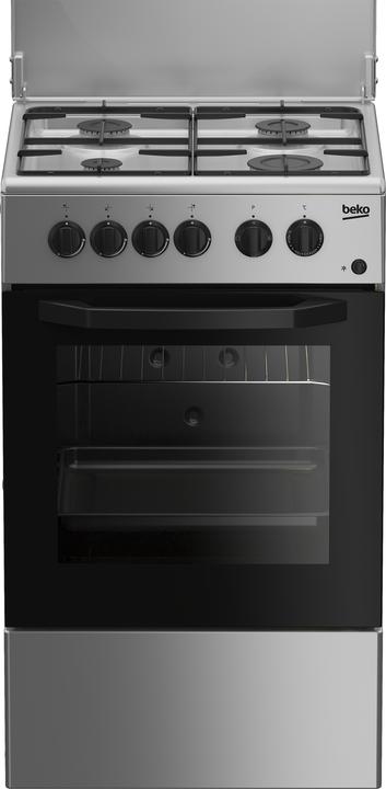 Immagine prodotto Beko CSS42014FS cucina Gas Nero, Argento A