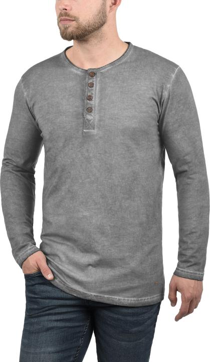 Immagine prodotto Solid Timur Maglia Maglie A Maniche Lunghe Da Uomo Con Collo Grandad In Cotone 100% (M)