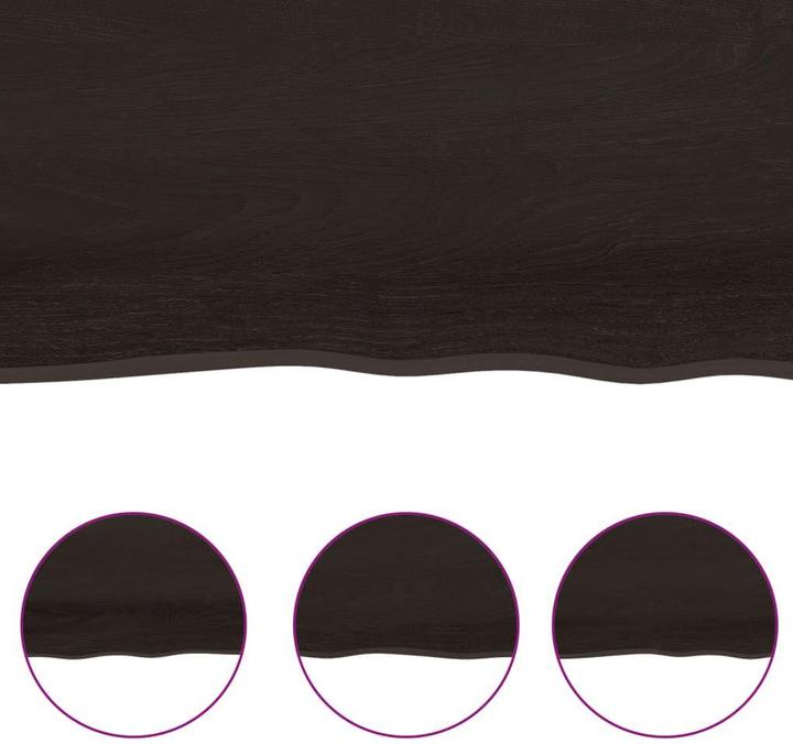 Produktbild VidaXL Tischplatte 100x50x2 cm Massivholz Eiche Behandelt (100 x 50 x 2 cm)