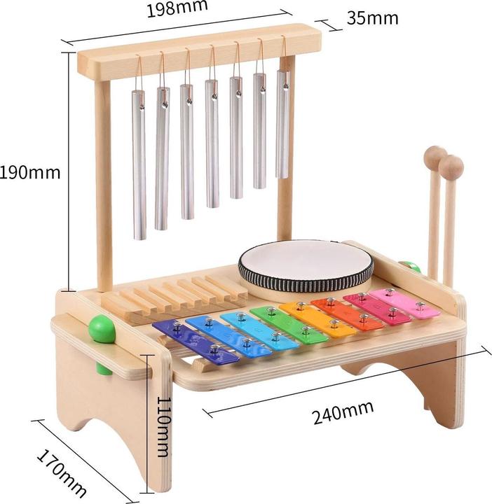 Image du produit Activity Board Instruments de musique pour enfants, jouets xylophones, jouets pour enfants, jouets en bois, jouets