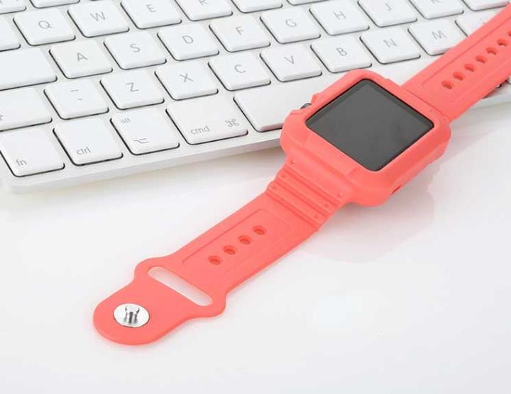 Image du produit Hermex Apple Watch 40mm 38mm Bracelet silicone Étui de protection Rose Rose (38 mm, 40 mm, Silicone)