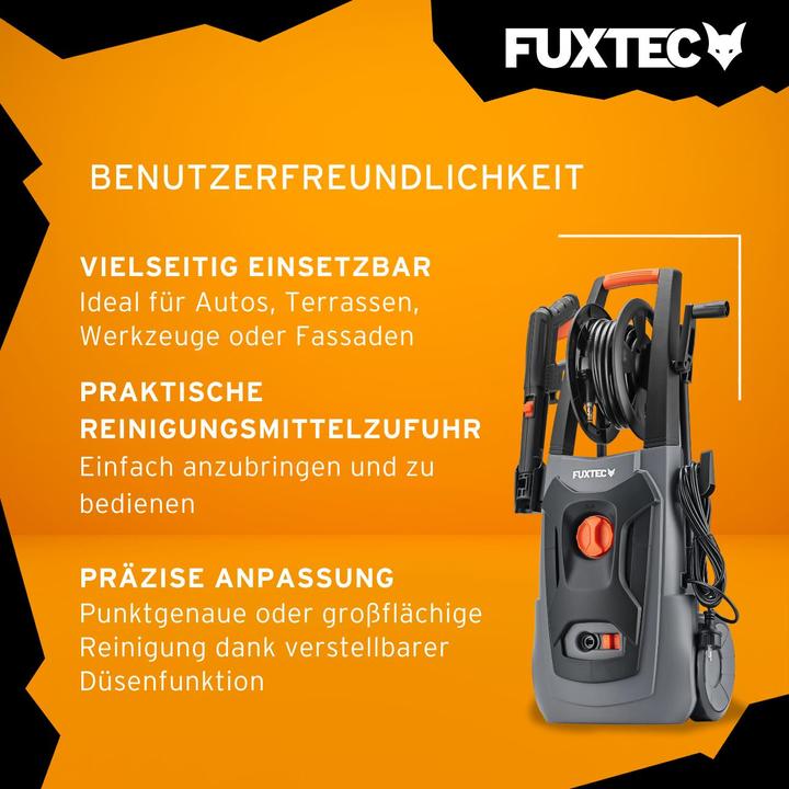 Produktbild Fuxtec Hochdruckreiniger FX-HDR1800 (Netzbetrieb)
