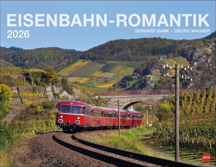 Image du produit Heye Eisenbahn-Romantik Posterkalender 2026 (44 x 34 cm, Couverture rigide, Allemand)