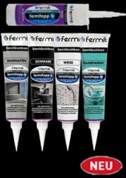 Immagine prodotto Fermit Silicone sanitario (0.12 kg, Bianco, 100 ml)