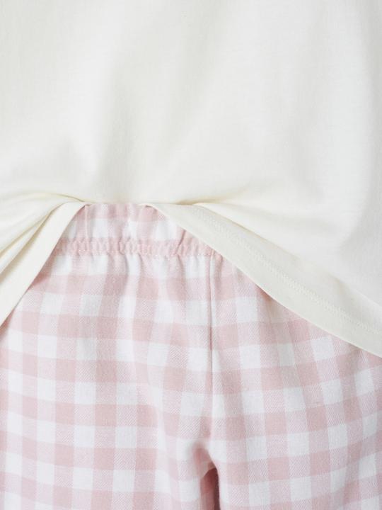 Produktbild Vertbaudet Mädchen Schlafanzug mit Flanellhose, Regenbogen (110)