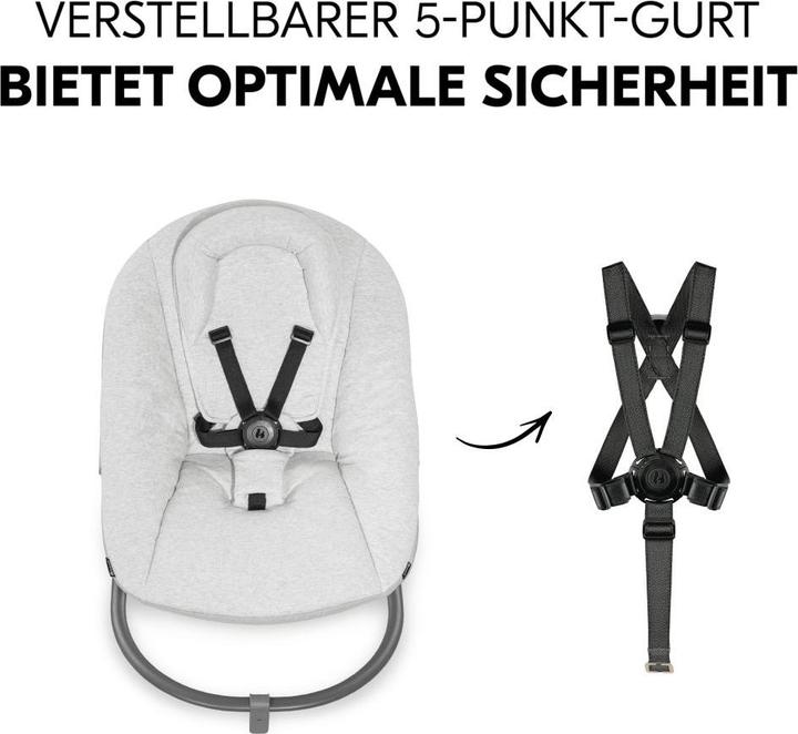 Produktbild Hauck Hochstühle Alpha Plus Grey 4-tlg. Newbornset Light Grey - (Hochstuhl)