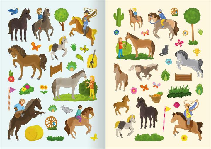 Produktbild MINI-Stickerheft – Pferde