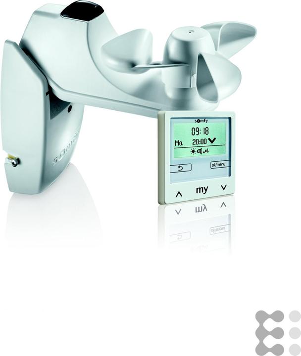 Produktbild somfy 1818317 Soliris Smoove Uno Pure White Kit m.W/S-Sensor o.Rahmen