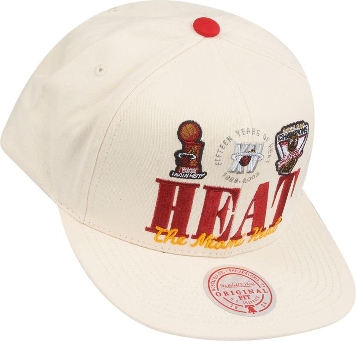 Immagine prodotto Mitchell & Ness Cappellino Snapback - RETRO FRAME Miami Heat (Taglia unica)