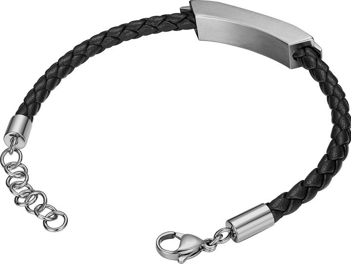 Image du produit Police Bracelet Gripcord (21 cm, Cuir, Acier inoxydable)