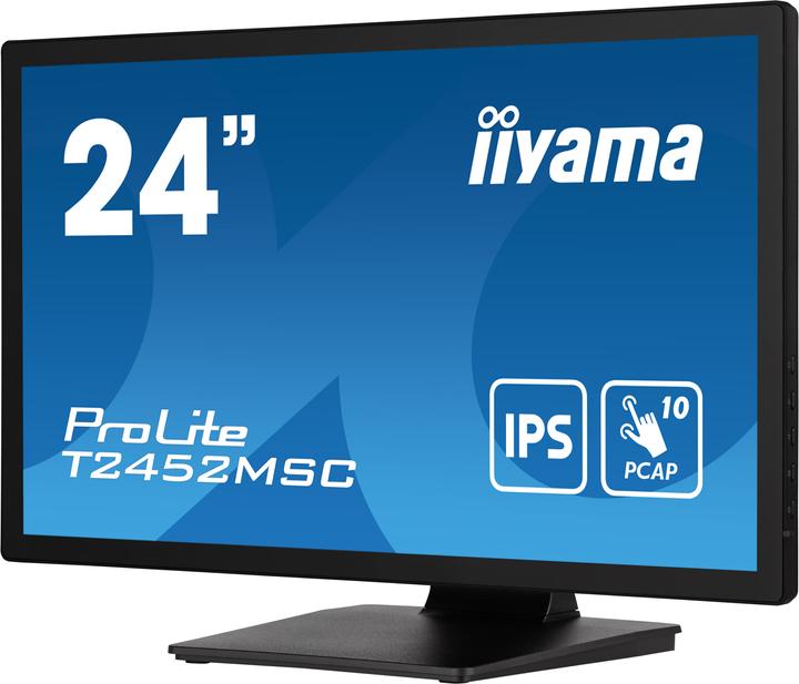 Actual product image iiyama TFT T2452MSC 60.5cm IPS TOUCH 24"/1920x1080/HDMI/DP/2xUSB (1920 x 1080 pixels, 23.80")