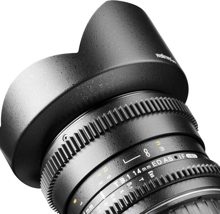 Immagine prodotto Walimex 14/3.1 Video DSLR 4/3 (Four Thirds, APS-C / DX, Full-frame, Micro Four Thirds)