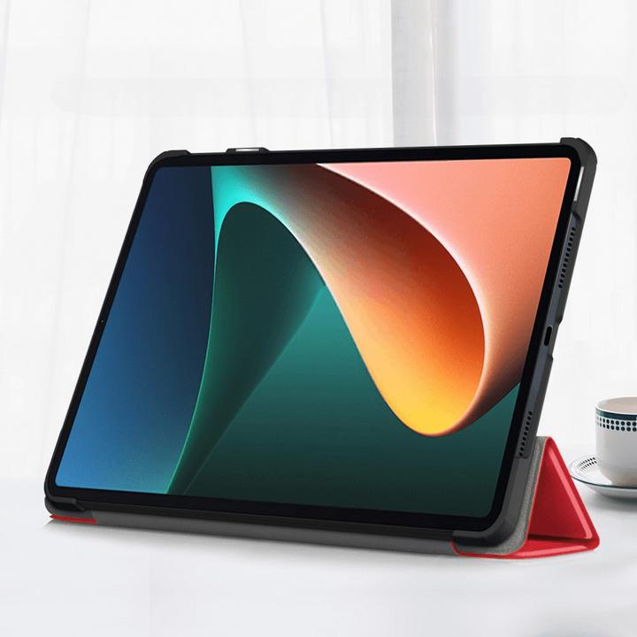 Produktbild Cover-Discount Xiaomi Pad 6 - Tri-fold Smart Case rot (Xiaomi Pad 6, Xiaomi Pad 6 Pro)