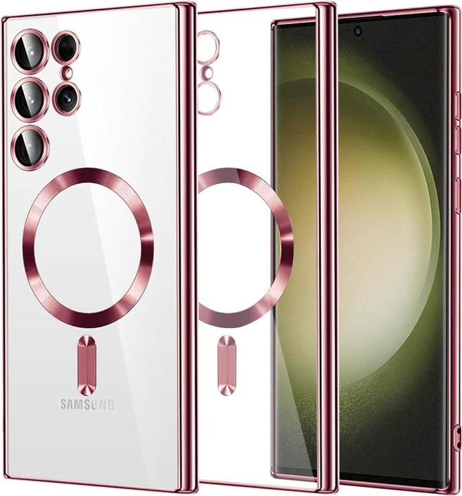 Actual product image Techsuit - Luxury Crystal MagSafe - Samsung Galaxy S23 Ultra - Pink (Samsung Galaxy S23 Ultra)