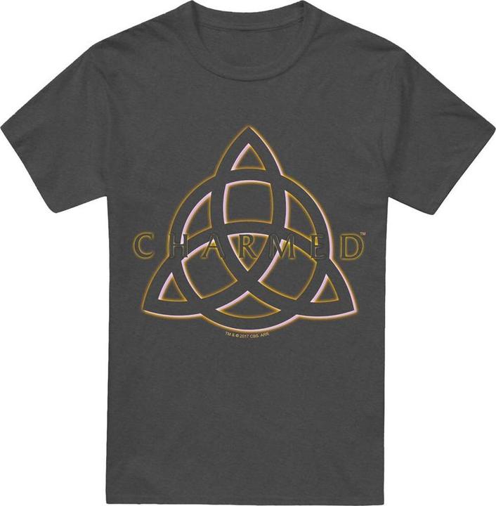 Actual product image Charmed Unisex Adult Triple Linked Logo T-Shirt (M)
