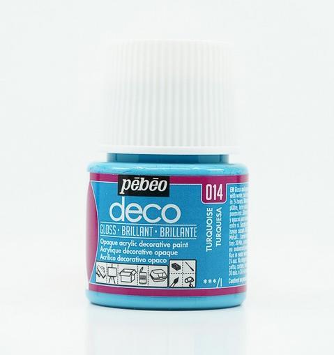 Immagine prodotto Pebeo Deco Colore acrilica lucida (Turchese, 45 ml)