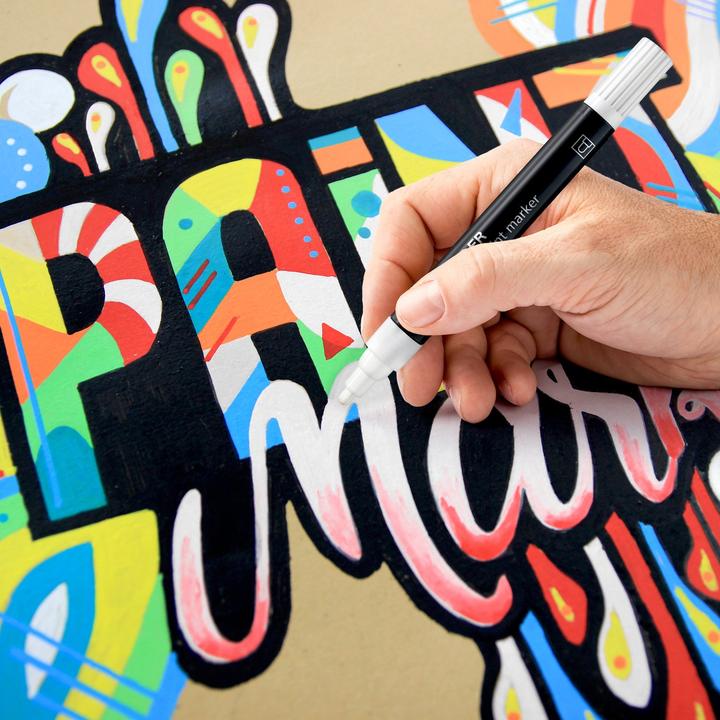 Produktbild Staedtler Acrylmarker Lumocolor 6er-Set pastellfarbig (multicolour, 2.40 mm, 1 x)
