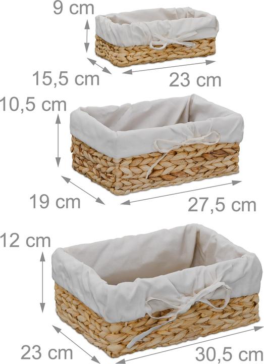 Actual product image Relaxdays 3-piece bread roll set