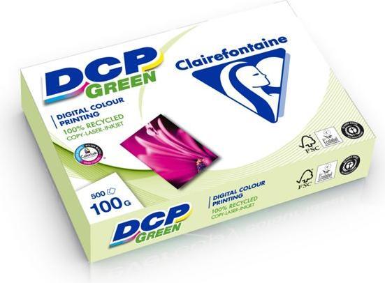 Actual product image Clairefontaine Genbrugspapir til farveprint DCP Green, A4, 100 g, pakke a 500 ark (100 g/m², 500 x, A4)