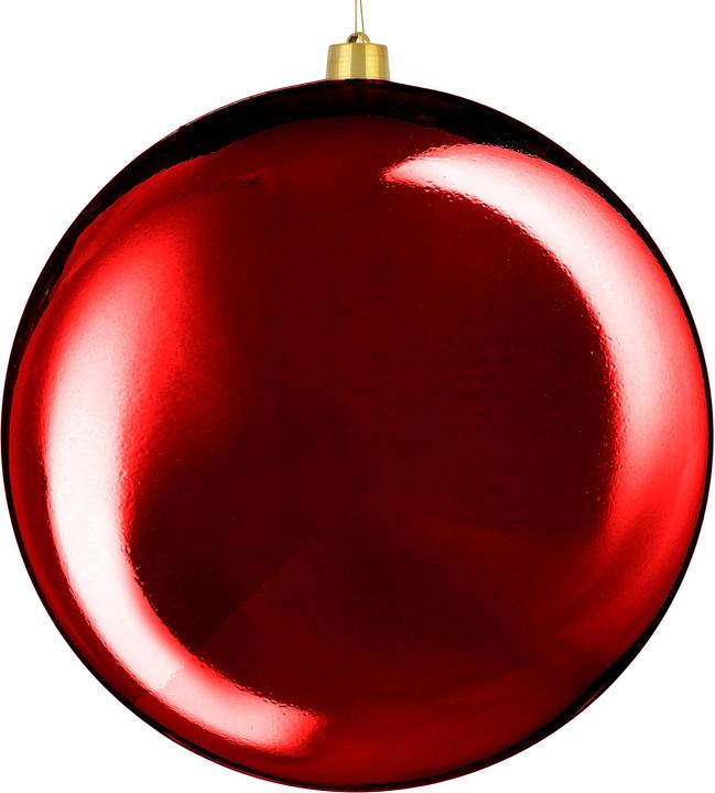 Produktbild House of Seasons Bauble unbr d.red shiny