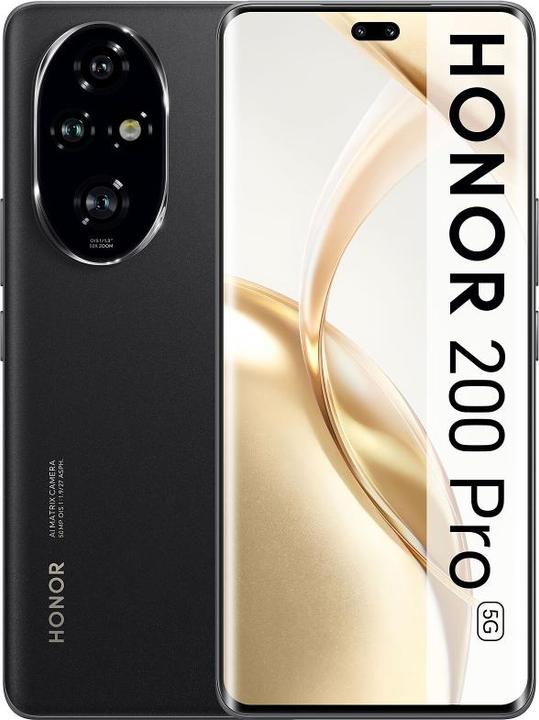 Image du produit Honor 200 Pro (512 Go, Noir, 6.78", Double SIM, 12 Mpx, 5G)