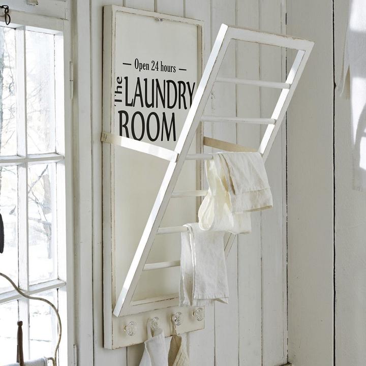 Produktbild Loberon Handtuchhalter Laundry Room antikweiss