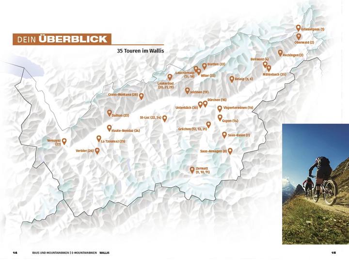 Produktbild Wallis Raus und Mountainbiken | E-Mountainbiken (Deutsch, Hallwag Kümmerly+Frey AG, 2022)