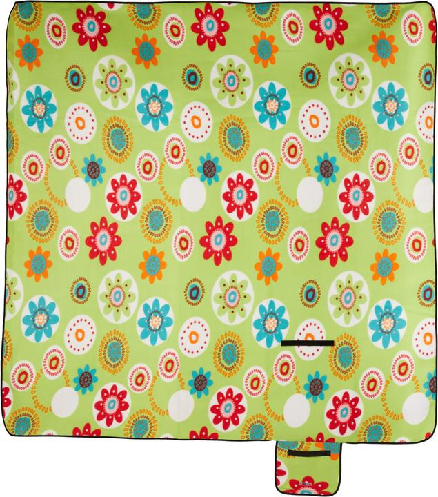 Actual product image Relaxdays Green Flower Picnic Blanket