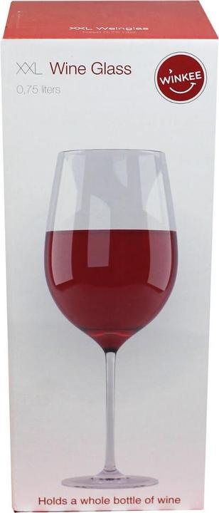 Image du produit Winkee XXL - Riesen Weinglas (75 cl, 1 Verres, Verres à vin rouge)