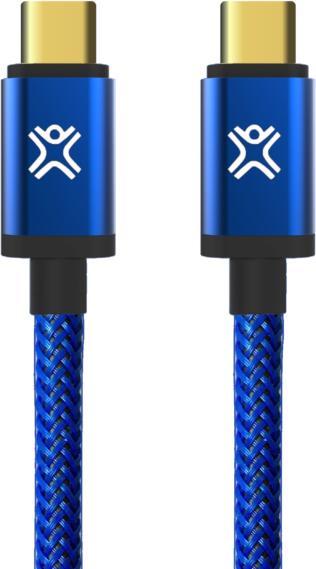 Produktbild Xlayer Fully Reversible USB-C To Usb- Premium Balistic Cable 1.2m Blue (1.20 m, USB 3.2 Gen 1)