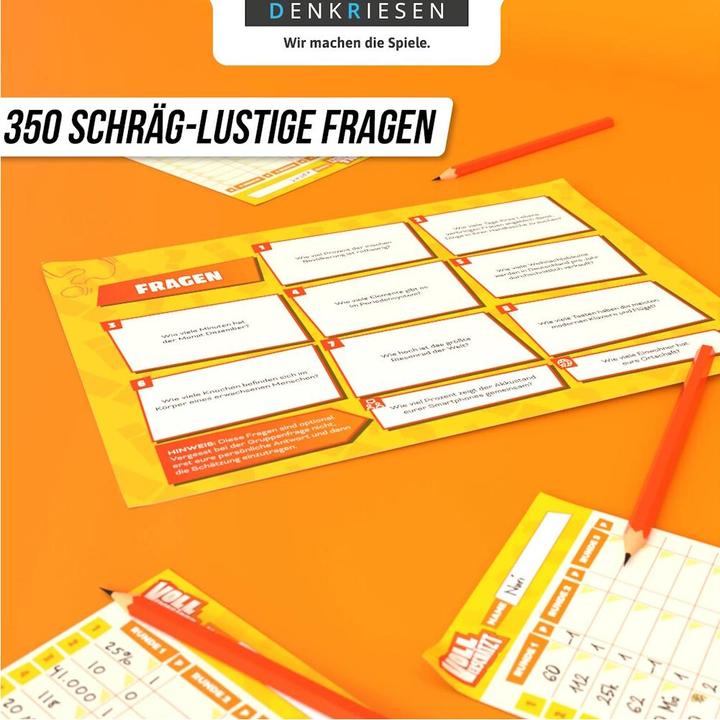 Produktbild Denkriesen VOLL VERSCHÄTZT A4-Block - Knapp daneben ist auch gewonnen. - Classic Edition (Deutsch)