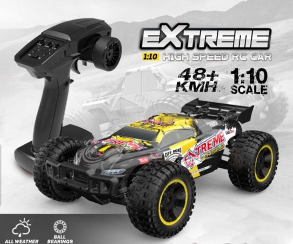 Immagine prodotto Es-toys Buggy elettrico RC 1:10 con telecomando 2,4Ghz, 48 Km/H, trazione integrale - 1700 MAh LiIon (RTR pronto all'uso)