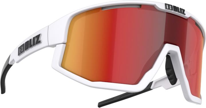 Actual product image Bliz Fusion (matt white, White, Black, Smoke w Red Multi)