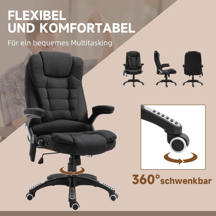 Produktbild Vinsetto Bürostuhl mit Massage- und Wärmefunktion