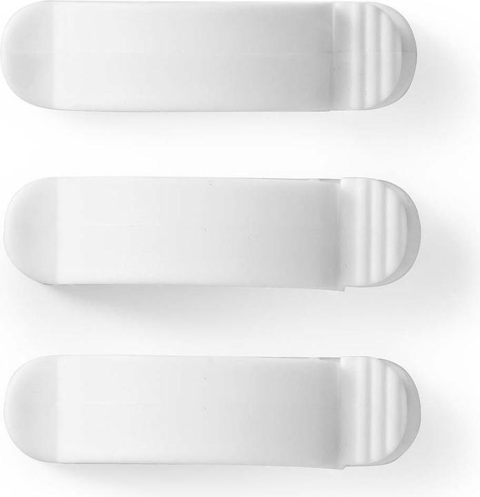Produktbild Nedis Kabelmanagement Kabelclip Gesperrt 3 Stück Silikon 55 mm Weiss