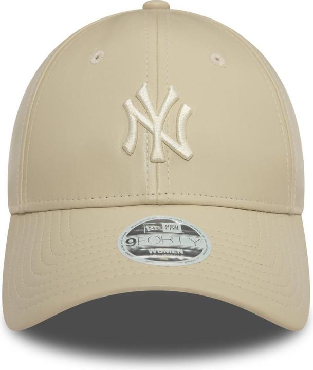 Produktbild New Era 9Forty Damen Cap - KUNSTLEDER NY Yankees beige