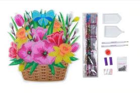 Image du produit Craft Buddy Printemps, 30x30cm Crystal Art Panier suspendu