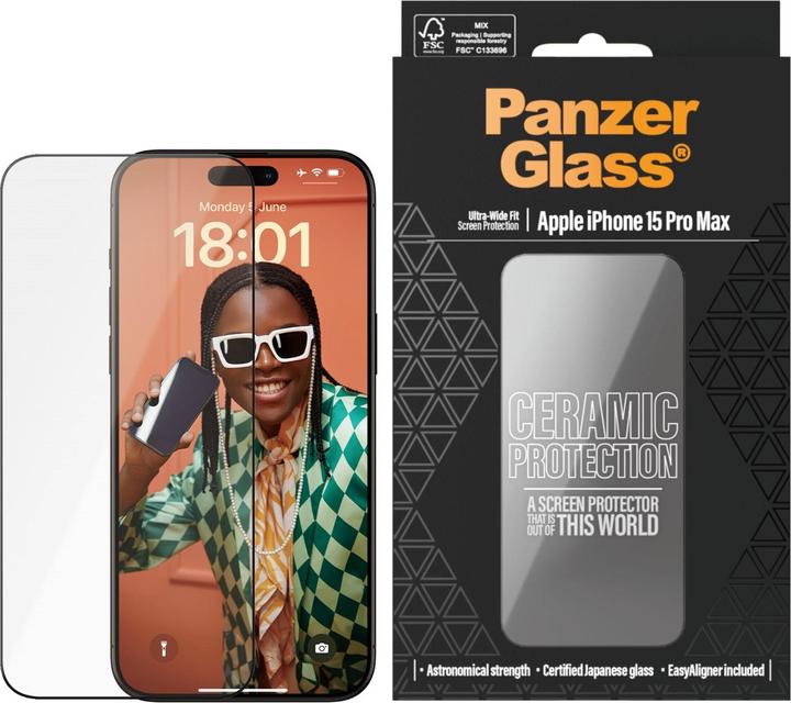 Produktbild PanzerGlass Ultra-Wide Fit (1 Stück, Apple iPhone 15 Pro Max)