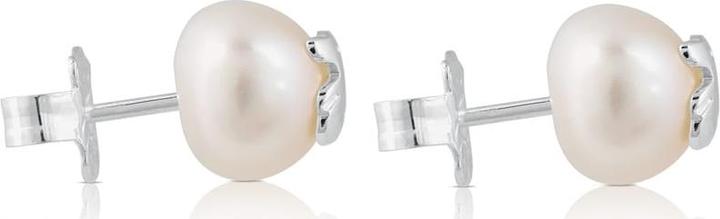 Actual product image Tous Earrings made of real pearls with bear 411143500 (Sterling Silver)