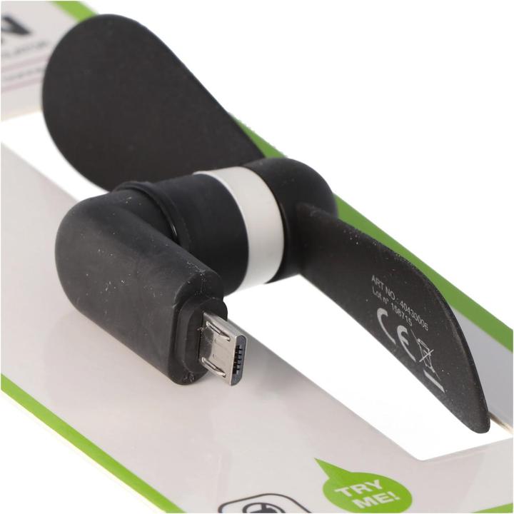 Immagine prodotto AccuCell Mini ventilatore per smartphone con connessione micro USB, connessione micro USB