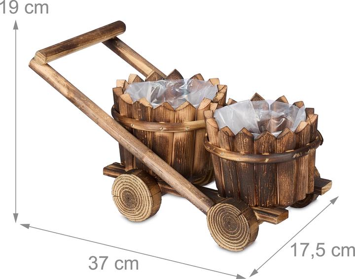 Image du produit Relaxdays Chariot à plantes (17.50 cm)