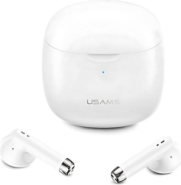 Produktbild Usams Słuchawki Bluetooth 5.0 TWS IA series bezprzewodowe biały/white BHUIA02 (US-IA04) (4 h, Kabellos)