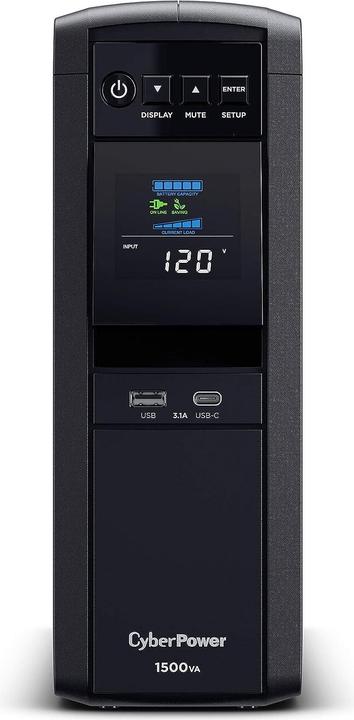 Actual product image Cyberpower UPS CP 1200EIPFCLCD 1200VA/720W Line-Interactive (1200 VA, 720 W, Line-interactive UPS)