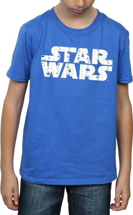 Actual product image Star Wars Boys Christmas Logo T-Shirt (152, 158)