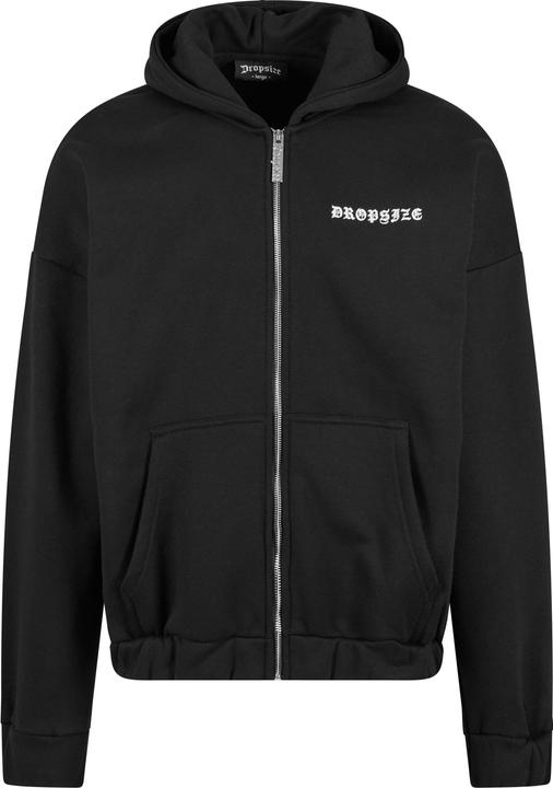 Dropsize Super Heavy Oversized Crime Zip Hoodie - 124647
