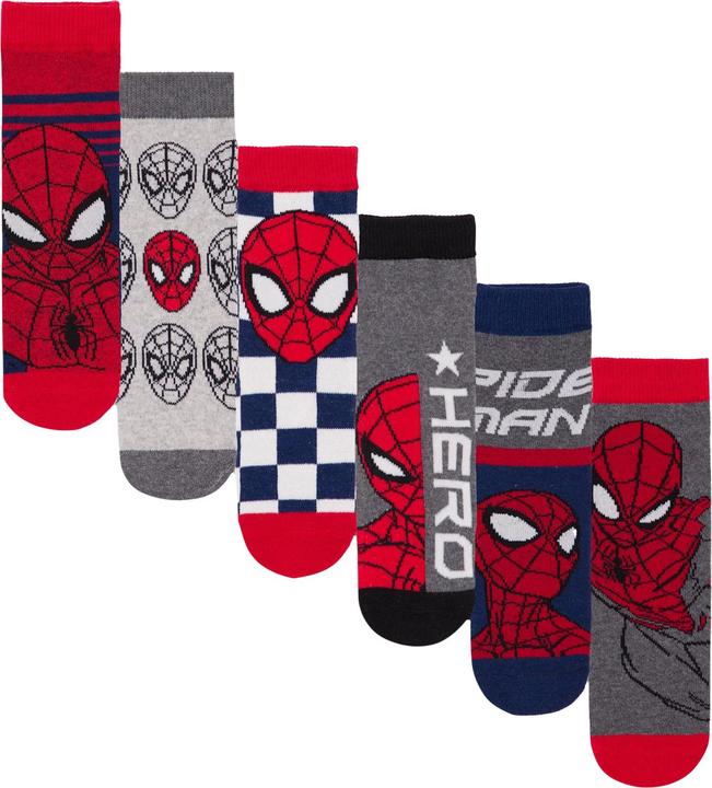 Immagine prodotto Spiderman Calzini Ragazzi Misura Confezione 6 (confezione da 6, 32 - 34)