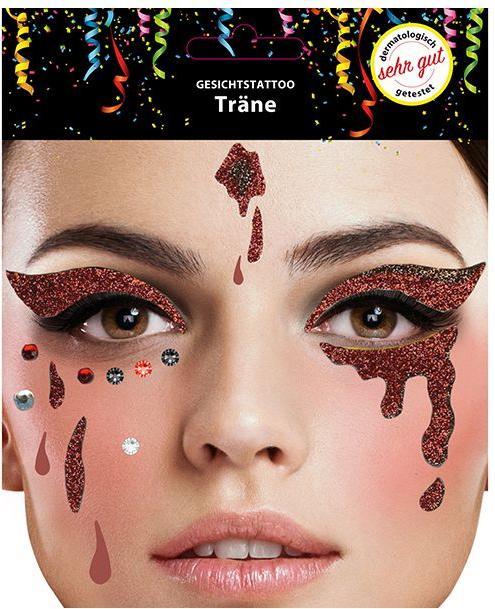 Actual product image Sombo Face tattoo tears